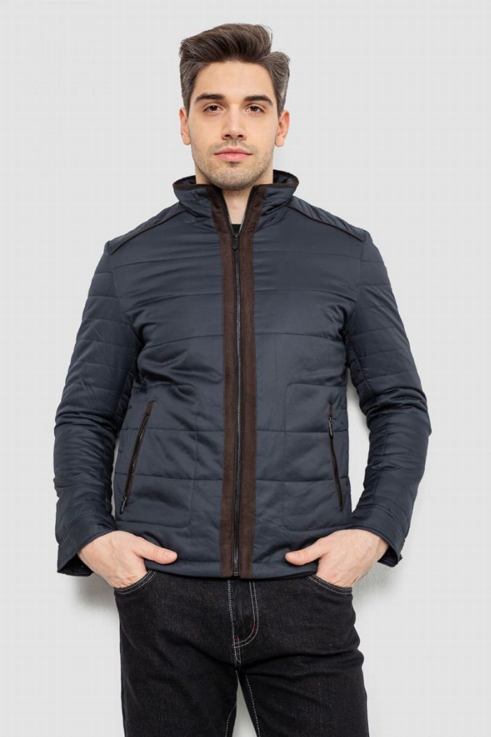 Куртка чоловіча демісезонна, колір синій — фото товару KAMI STORE
