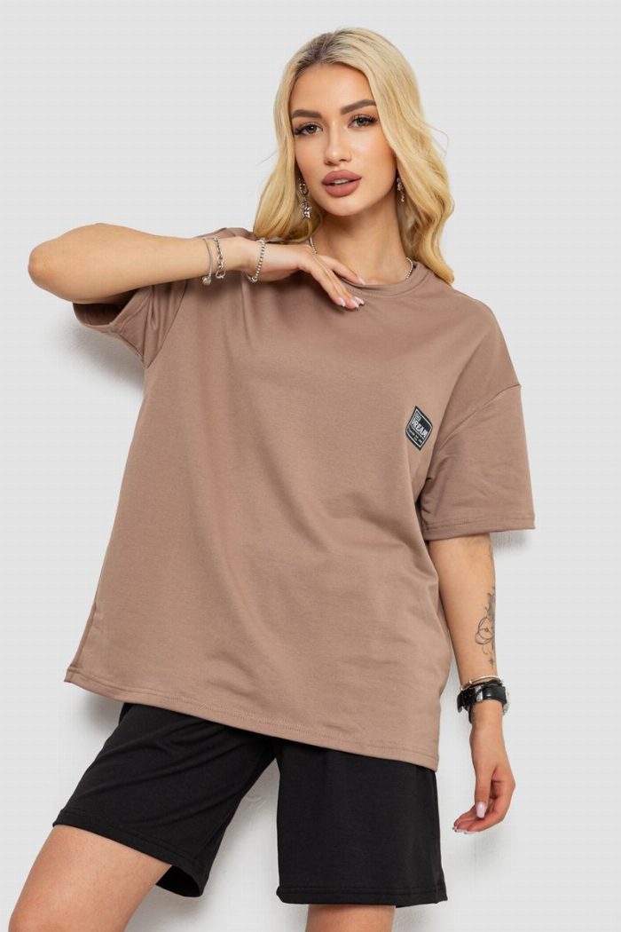 Костюм жіночий повсякденний, колір світло-коричневий — фото товару KAMI STORE