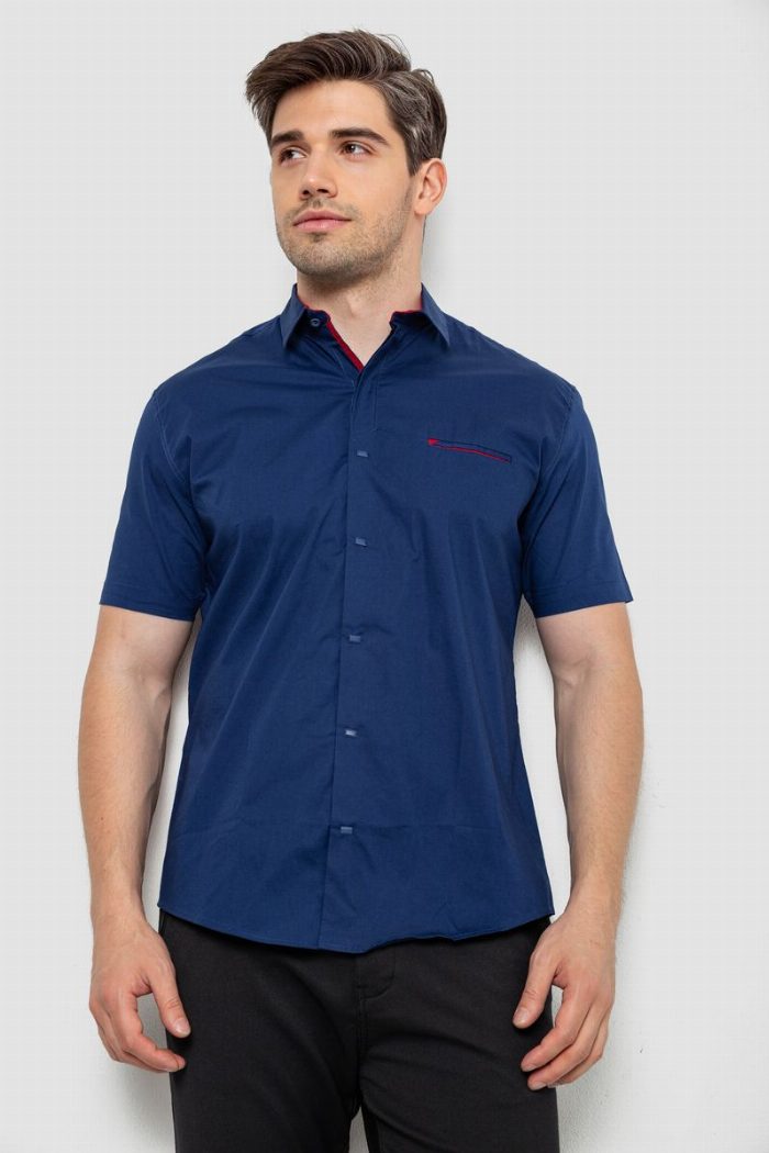 Сорочка чоловіча, колір синій — фото товару KAMI STORE