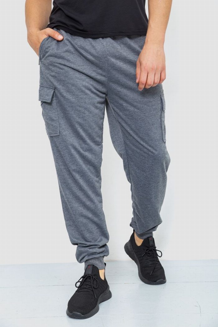 Спортивні штани чоловічі, колір сірий — фото товару KAMI STORE
